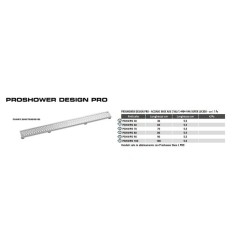 PROSHOWER DESIGN PRO, Profilo e Membrana per Terrazzo e Balconi